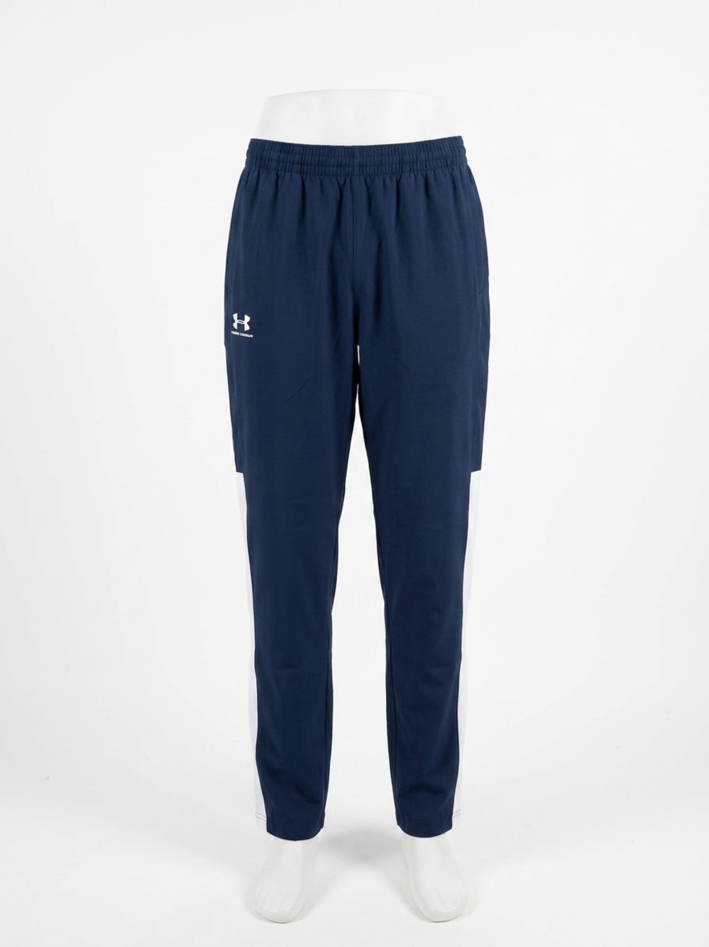 Under Armour Navy and White Men's Athletic Track Joggers